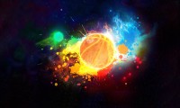 亲子瑜伽公园露天赛 家长与小孩同步完成拉伸动作